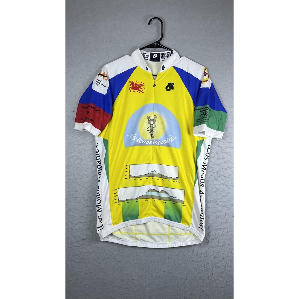 Champion System Los Monos Ayudantes Cycling Jersey Mens XL‎ Multi 1/2 Zip Bike